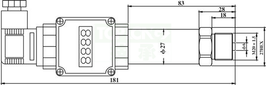 HFS靶式水流開關流量控制范圍圖